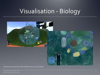 Visualisation - Biology<br />Copyright Tim Jones 2010   communicatescience.com<br />20<br />Standing inside a eukaryotic c...