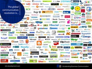 The global
communication
revolution is…
Accelerating Business Communicationnlm-development.com
 