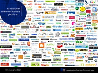 La révolution
communicationelle
globale est…
Accelerating Business Communicationnlm-development.com
 