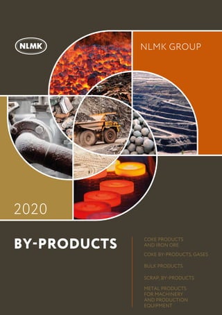 COKE PRODUCTS
AND IRON ORE
COKE BYPRODUCTS, GASES
BULK PRODUCTS
SCRAP, BYPRODUCTS
METAL PRODUCTS
FOR MACHINERY
AND PRODUCTION
EQUIPMENT
BY-PRODUCTS
2020
NLMK GROUP
 