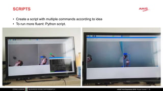 SCRIPTS
• Create a script with multiple commands according to idea
• To run more fluent: Python script.
23nlOUG Tech Experience 2018: People Counter
 