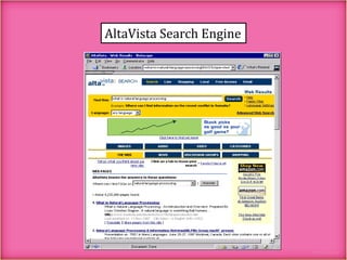 AltaVista Search Engine

 