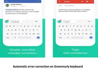 Automatic error correction on Grammarly keyboard
 
