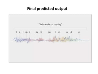 Final predicted output
 