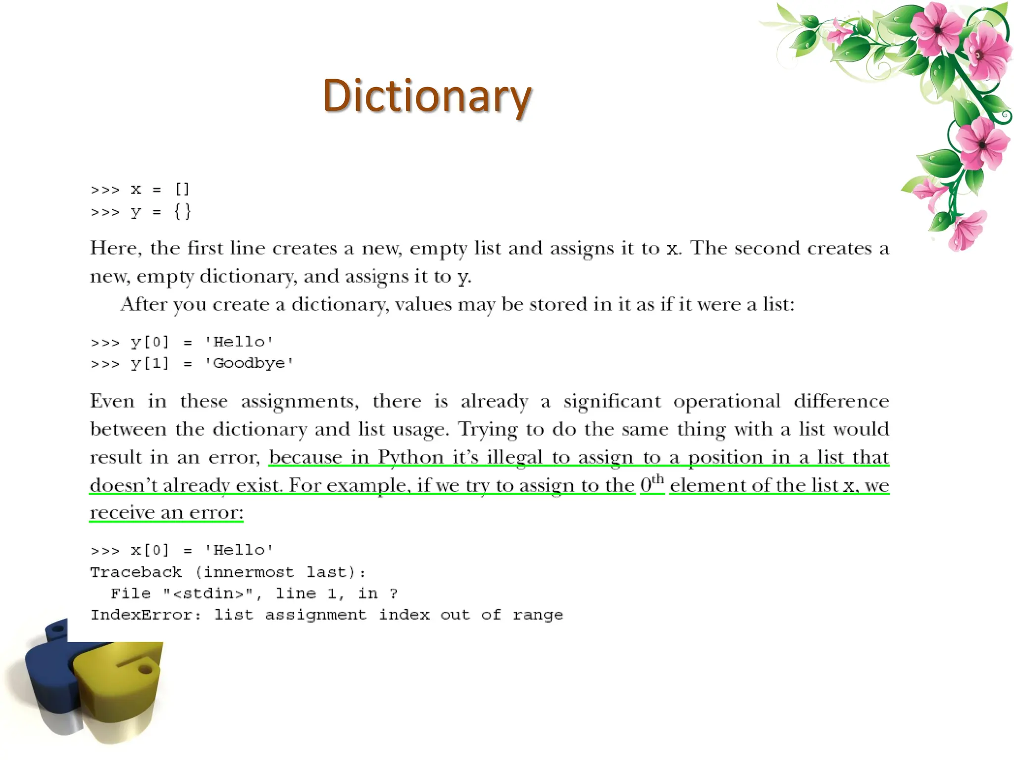 Dictionary 