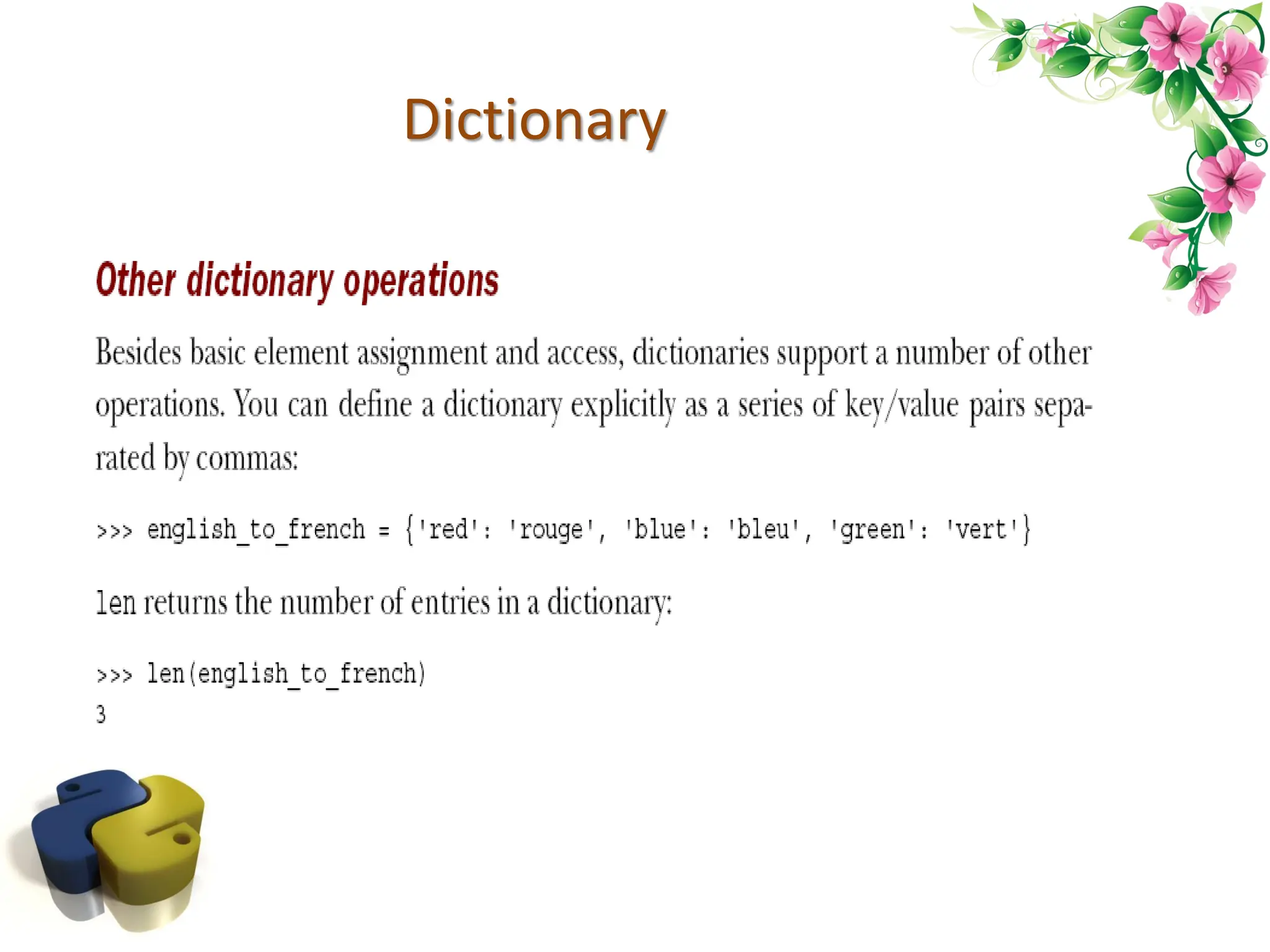 Dictionary 