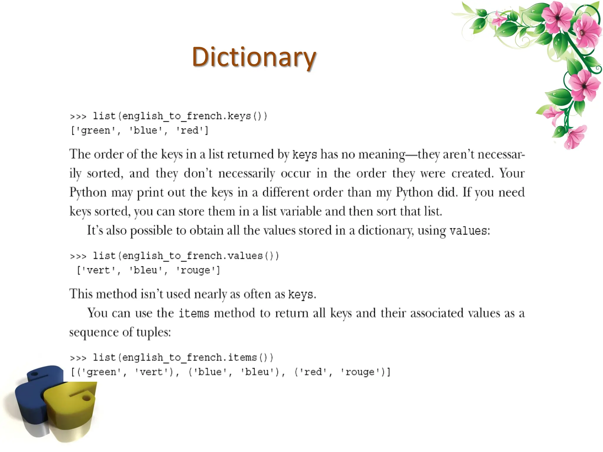 Dictionary 