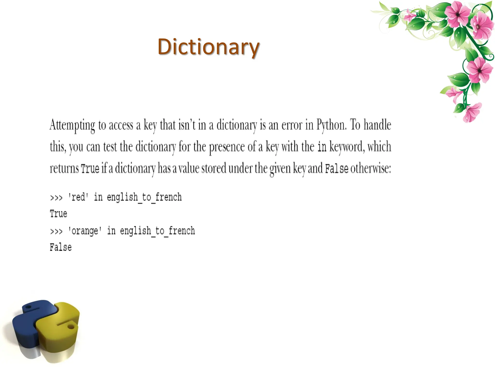 Dictionary 