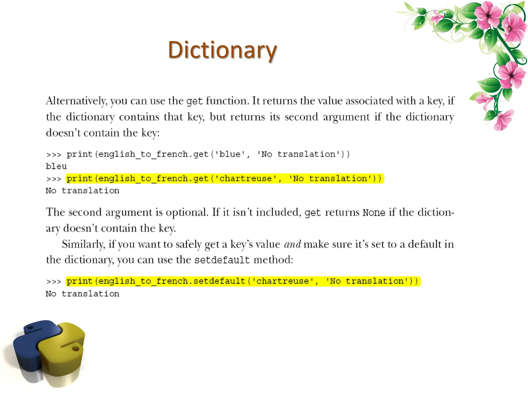Dictionary 