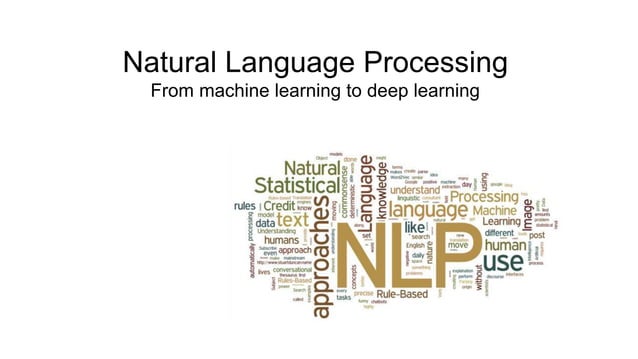 Natural language processing techniques transition from machine learning ...