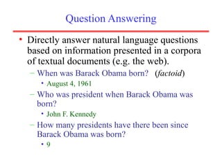 Natural Language Questions Natural Language Processing | PPT