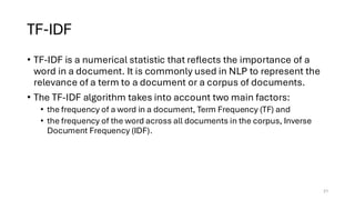 NLP Lecture on the preprocessing approaches | PDF