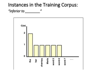 Instances in the Training Corpus:
“inferior to ________”
 
