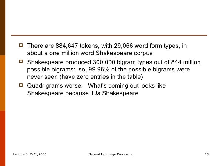 nlp new words 75 in word form