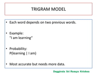 Spell Modelling NLP-UNIT-1 Origins and challenges of NLP Language Modelling: Grammar ...