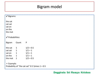 Spell Modelling NLP-UNIT-1 Origins and challenges of NLP Language Modelling: Grammar ...