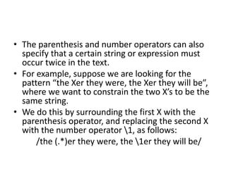 NLP_KASHK:Regular Expressions | PPTX
