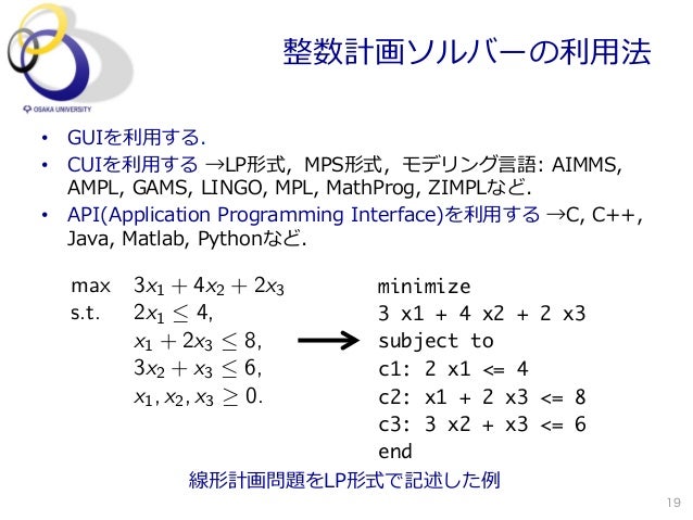 組合せ最適化入門 線形計画から整数計画まで 組合せ最適化入門 線形計画から整数計画まで