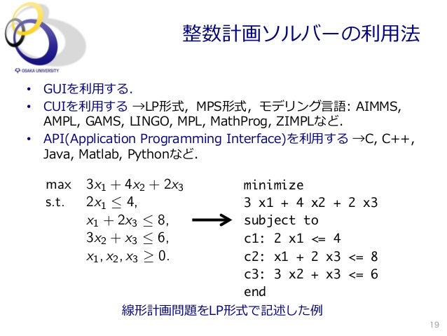 組合せ最適化入門 線形計画から整数計画まで