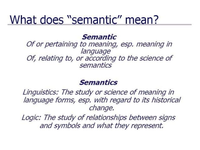 Semantic Analysis Natural Language Processing | PPT