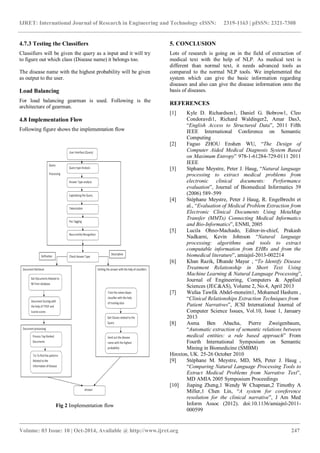 Nlp based retrieval of medical information for diagnosis of human ...