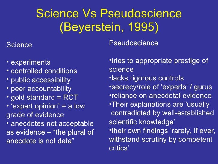 Difference Between Pseudoscience And Science
