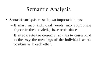 Natural Language Processing Course in AI | PDF