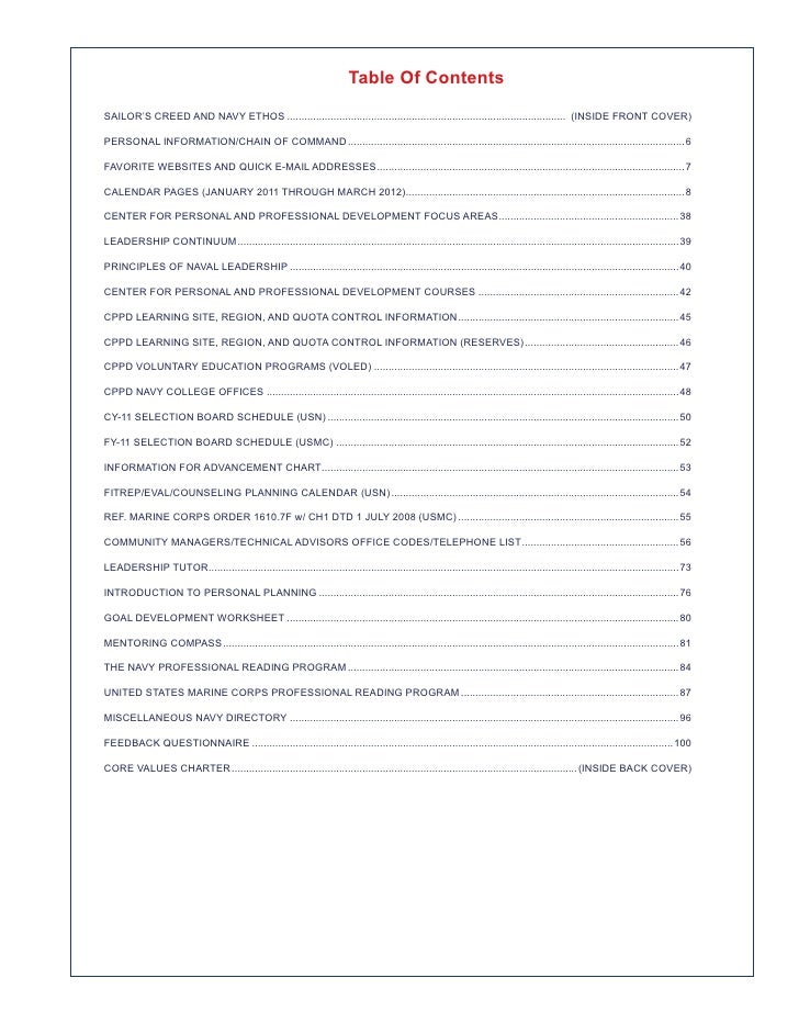 2011 Navy Leader Planning Guide