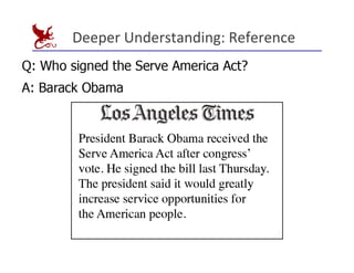 Deeper	
  Understanding:	
  Reference
	
  
 