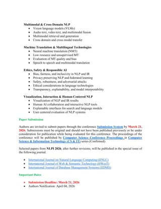 7th International Conference on NLP & Information Retrieval | PDF