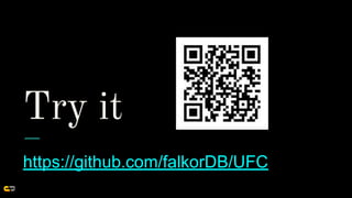 Try it
https://github.com/falkorDB/UFC
 