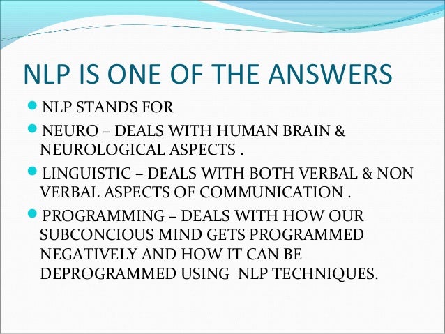 Nlp deals