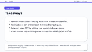 Comprehensive Guide to NLP Preprocessing and Tokenization Techniques | PPTX