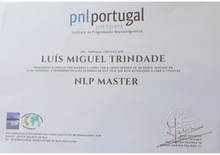 NLP Master Practitioner