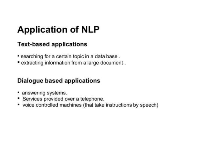 Natural language processing | PPT