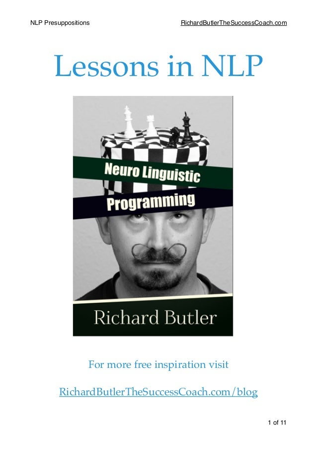 The Presuppositions Of NLP