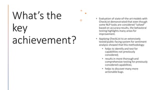 What’s the
key
achievement?
 