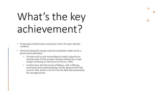 What’s the key
achievement?
 