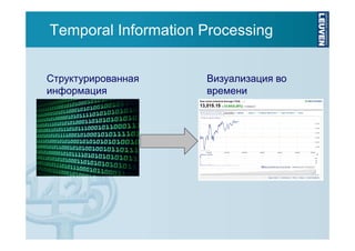 Temporal Information Processing
Структурированная
информация

Визуализация во
времени

 