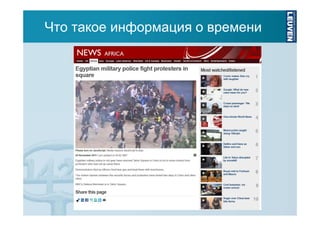 Что такое информация о времени

 