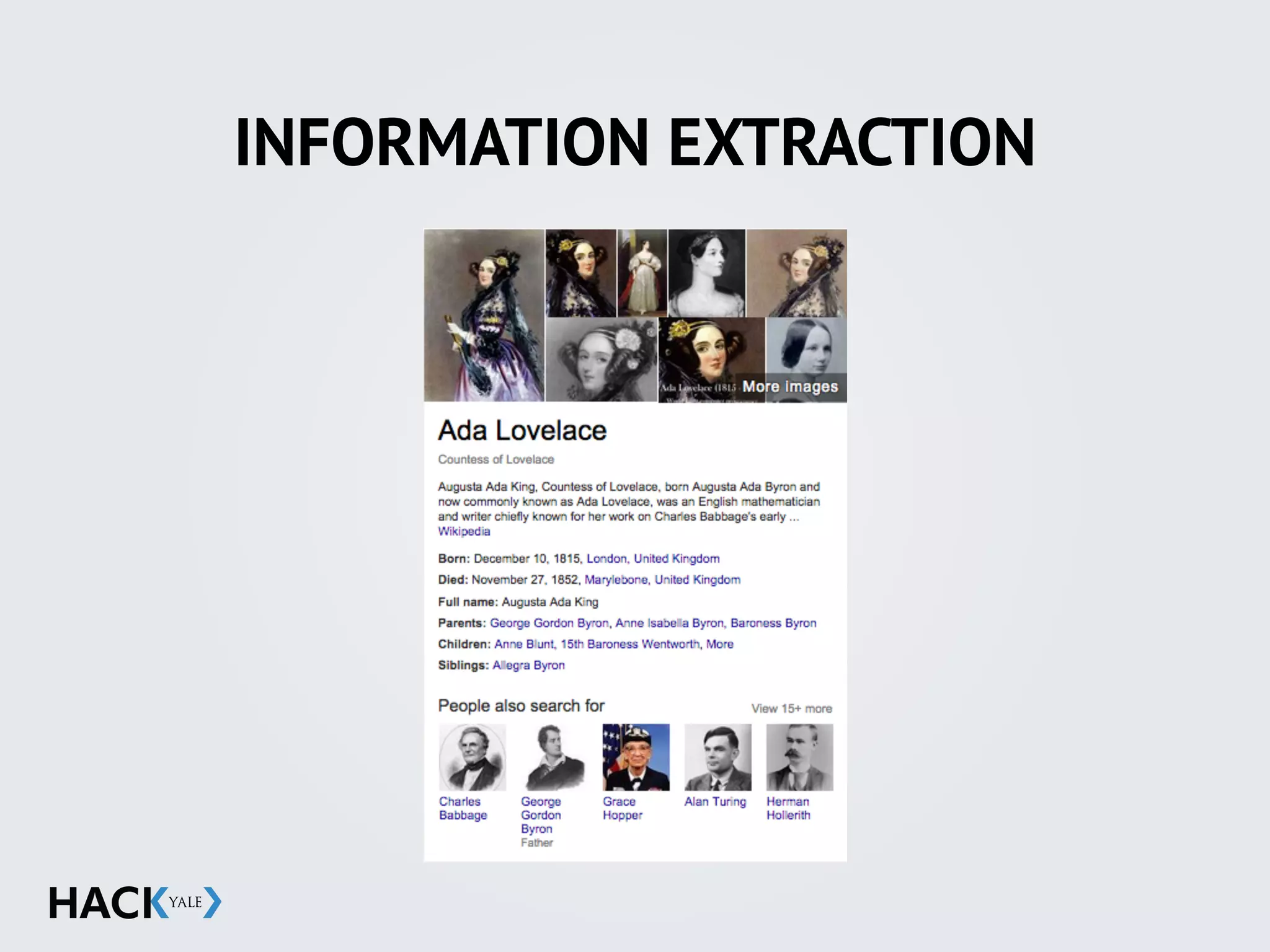 INFORMATION EXTRACTION
 