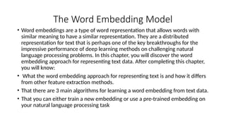 NLP WORDEMBEDDDING TECHINUES CBOW BOW.pptx