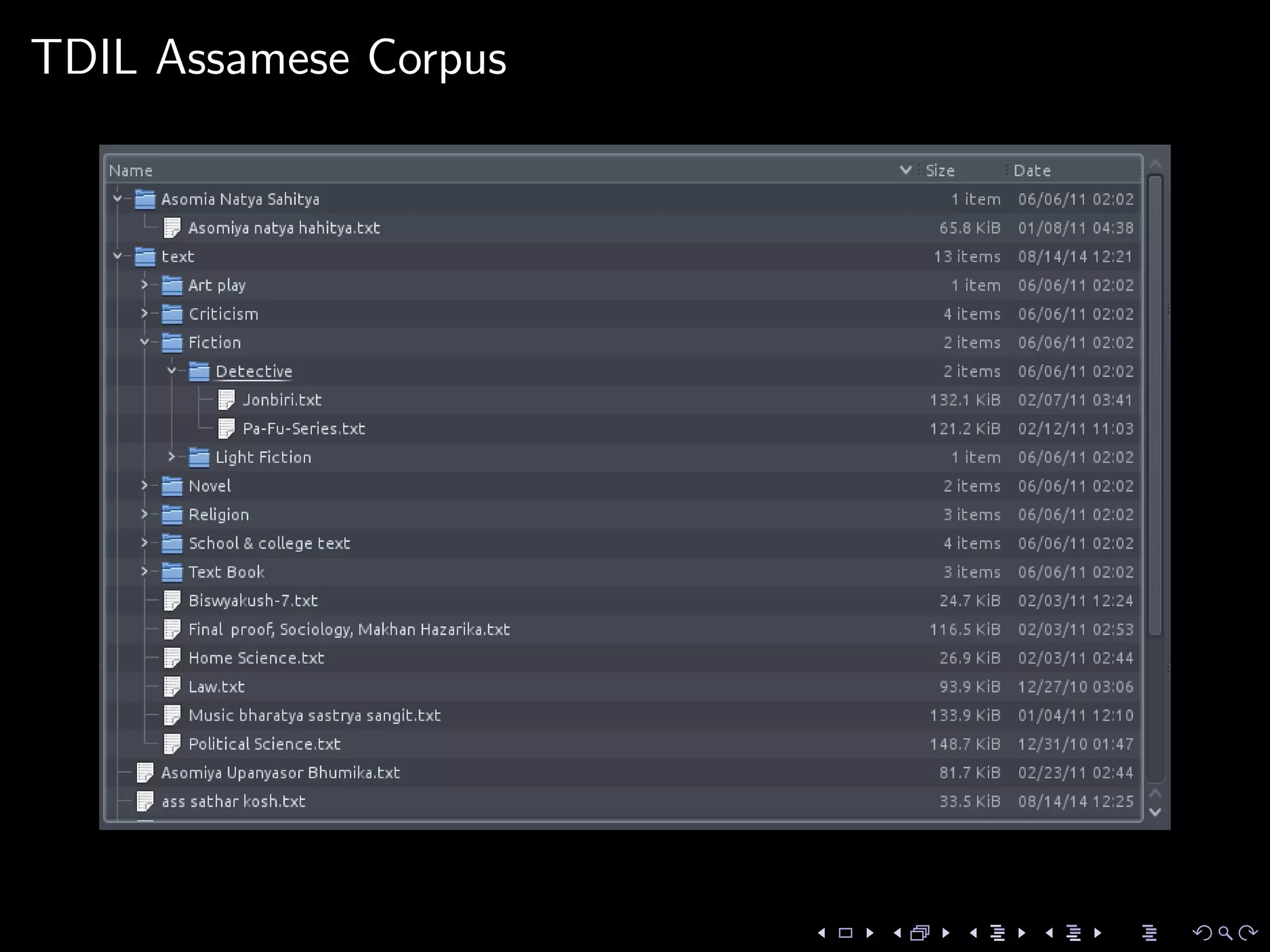 TDIL Assamese Corpus
 