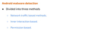 Android Malware Detection Literature Review | PDF