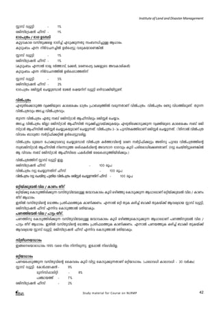 Institute of Land and Disaster Management 
Ìm¼v Uyq«n: þ 1% 
cPn-kvt{S-j³ ^okv: -þ 1% 
`mK-]{Xw / `mK DS-¼Sn 
Iq«-h-Imi hkvXp-¡sf `mKn¨v FSp-¡p-¶Xp kw_--[n-¨pÅ B[m-cw. 
IpSpw_w F¶ nÀh-N--¨nÂ DÄs¸«p hcp-I-bm-sW-¦nÂ 
Ìm¼v Uyq«n: þ 1% 
cPn-kvt{S-j³ ^okv: -þ 1% 
(IpSpw_w F¶mÂ `mcy, `À¯m-hv, a¡Ä, ac-W-s¸« a¡-fpsS Ah-Im-in-IÄ) 
IpSpw_w F¶ nÀh-N--¯nÂ DÄs¸-Sm-¯-Xnv 
Ìm¼v Uyq«n: þ 5% 
cPn-kvt{S-j³ ^okv: -þ 2% 
`mK-]{Xw cPn-ÌÀ sN¿p-t¼mÄ taPÀ sjb-dnv Uyq«n Hgn-hm-¡n-bn-«p-­v. 
hnÂ]{Xw 
Fgp-Xn-s¡m-Sp¯ hyàn-bpsS Ime-tijw am{Xw {]m_-ey-¯nÂ hcp-¶-XmWv hnÂ]-{Xw. hnÂ]{Xw c­p 
hn[-¯n-ep-­v. 
Xpd¶ 
hnÂ]-{Xhpw AS¨ hnÂ]{Xhpw. 
Xpd¶ hnÂ]{Xw GXp k_v cPn-kv{SmÀ B^o-knepw cPn-ÌÀ sN¿mw. 
AS¨ hnÂ]{Xw PnÃm cPn-kv{SmÀ B^o-knÂ kq£n-¨p-h-bv¡p-Ibpw Fgp-Xn-s¡m-Sp-¡p¶ hyàn-bpsS Ime-tijw k_v cPn-kv{ 
SmÀ B^o-knÂ cPn-ÌÀ sN¿p-I-bp-amWv sN¿p-¶-Xv. hnÂ]{Xw 3þmw ]pkvX-I-¯n-emWv cPn-ÌÀ sN¿p-¶Xv. #vXn-mÂ hnÂ]{X 
hnhcw _m[yXm kÀ«n-^n-¡-änÂ DÄs¸-«p-h-cn-Ã. 
hnÂ]-{Xw aptJ t]m¡p-h-chp sN¿p-t¼mÄ hnÂ]{X IÀ¯m-hnsâ acW kÀ«n-^n-¡äpw AXnp ]pdta hnÂ]-{X-¯nsâ 
k{_-Pn-kv{SmÀ B^o-knÂ ns¶-Sp¯ icn-¸-IÀ¸nsâ Ah-km `mKhpw IqSn ]cn-tim-[n-t¡-­- 
Xm-Wv. (d±p sNbvXn-«p-s­- 
¦nÂ 
B hnhcw k_v cPn-kv{SmÀ B^o-knse ]IÀ¸nÂ tcJ-s¸-Sp-¯n-bn-cn-¡pw.) 
hnÂ]{X¯nv Ìm¼v Uyq«n CÃ. 
cPn-kvt{S-j³ ^okv: - þ 100 cq] 
hnÂ]{Xw d±p sN¿p-¶-Xnv ^okv: - þ 100 cq] 
hnÂ]{Xw d±p sNbXv p ]pXnb hnÂ]{Xw cPnÌ- À sN¿p¶- X- n v^ok:v þ- 100 cq] 
Hän-bv¡p-taÂ hne / ImWw Xodv 
Hänbv¡p sImSp-¯n-cn-¡p¶ hkvXp-hn-t·-epÅ P·m-h-Imiw IqSn H-gnªp sImSp-¡p¶ B[m-camWv Hän-bv¡p-taÂ hne / ImWw 
Xodv B[m-cw. 
CXnÂ hkvXp-hnsâ sam¯w {]Xn-^-e-¯pI ImWn-¡-Ww. F¶mÂ Hän XpI Ign¨v _m¡n XpIbv¡v Bh-iy-amb Ìm¼v Uyq«n, 
cPn-kvt{S-j³ ^okv F¶nh sImSp-¯mÂ aXn-bm-Ipw. 
]W-¯n-t·Â hne / ]m«w Xodv. 
]W-¯np sImSp-¯n-cn-¡p¶ hkvXp-hn-t·-epÅ P·m-h-Imiw IqSn Hgnªp-sIm-Sp-¡p¶ B[m-c-amWv ]W-¯np-taÂ hne / 
]m«w Xodv B[m-cw. CXnÂ hkvXp-hnsâ sam¯w {]Xn-^-e-¯pI ImWn-¡-Ww. F¶mÂ ]W-b-¯pI Ign¨v _m¡n XpIbv¡v 
Bh-iy-amb Ìm¼v Uyq«n, cPn-kvt{S-j³ ^okv F¶nh sImSp-¯mÂ aXn-bm-Ipw. 
k{v Xo[- b- m[- mcw 
C§-s-sbm-cm-[mcw 1995 hsc ne n¶n-cp-¶p. Ct¸mÂ ne-hn-en-Ã. 
Hän-bm-[mcw 
]W-b-s¸-Sp-¯p¶ hkvXp-hnsâ ssIhiw IqSn hn«p sImSp-¡p-¶-XmWv Hän-bm-[mcw. (]-c-am-h[n Imem-h[n þ 30 hÀjw) 
Ìm¼v Uyq«n: tImÀ¸-td-j³þ 9% 
Study material for Course on NLRMP 42 
apn-kn-¸m-enän þ 8% 
]-©m-b¯v þ 7% 
cPn-kvt{S-j³ ^okv: -þ 2% 
 