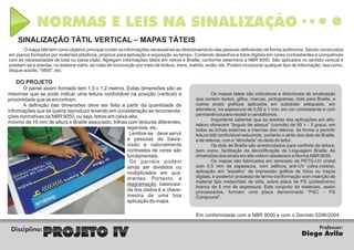 Normas e leis sinalização