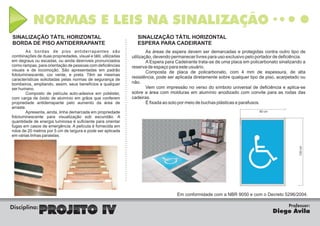 Normas e leis sinalização