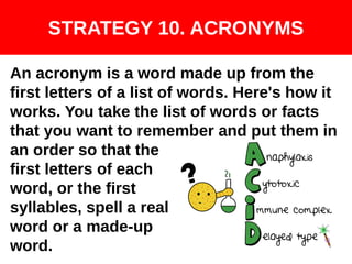 Memory strategies | PDF