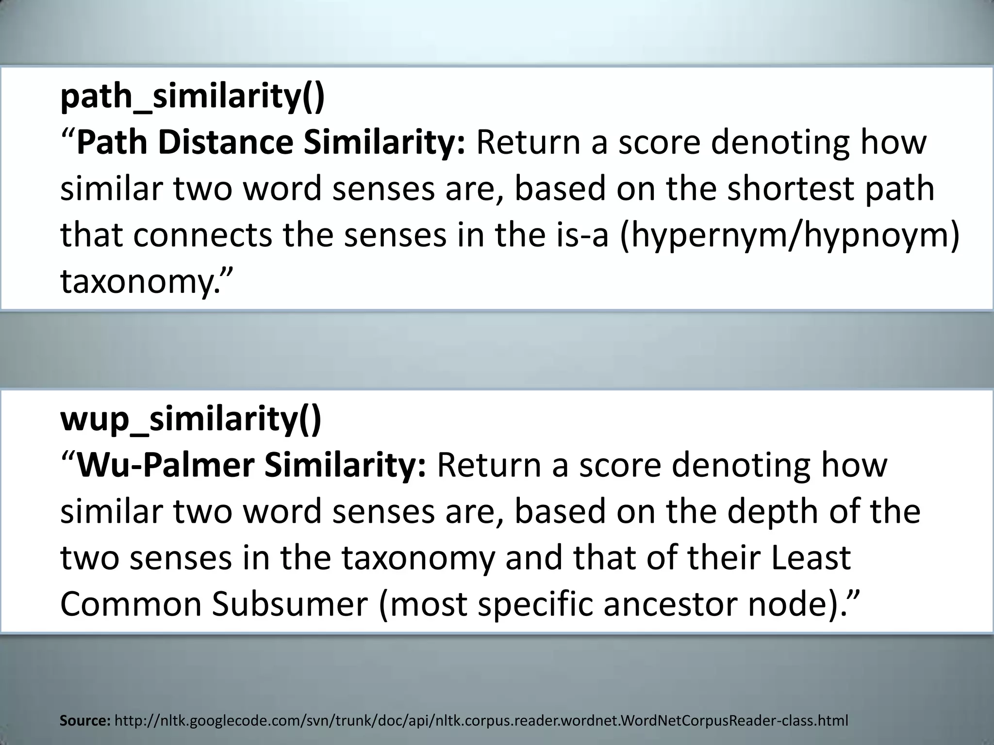 NLTK - Natural Language Processing in Python | PPTX