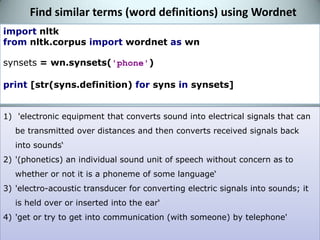 Penn Bank Part-of-Speech TagsSource: http://www.ai.mit.edu/courses/6.863/tagdef.html